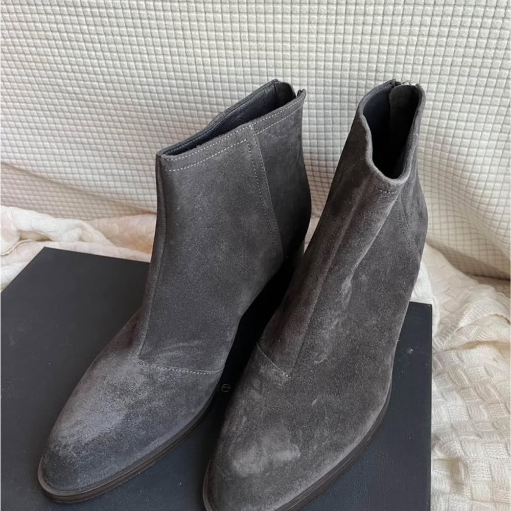 NEW Steve Madden Gray Heeled Boots women 7.5